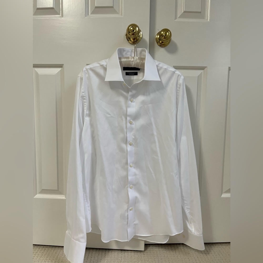 Mens white button down